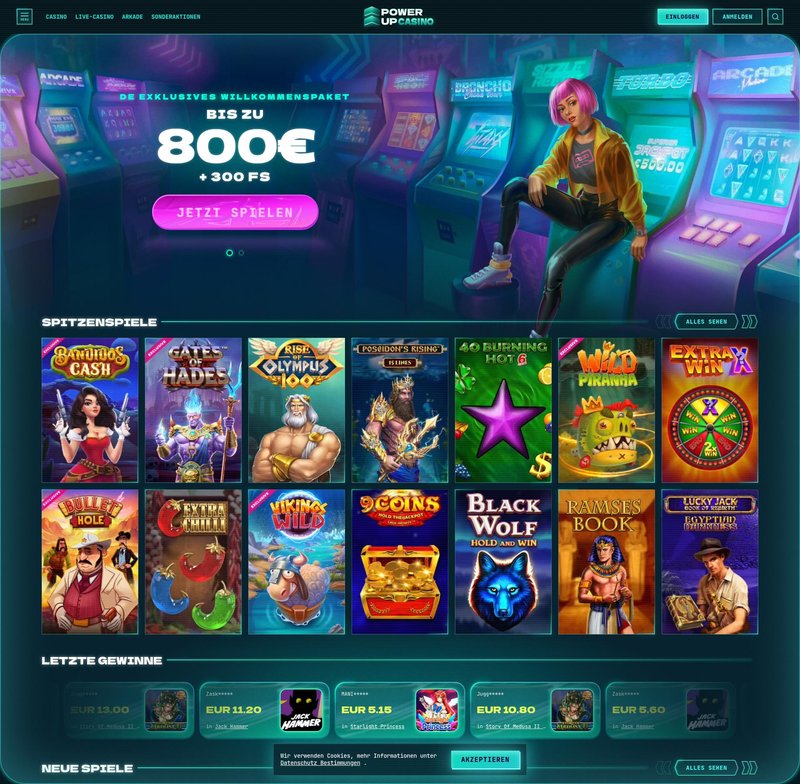 Macht euch bereit für das PowerUp Casino online in Deutschland - Jetzt anmelden!